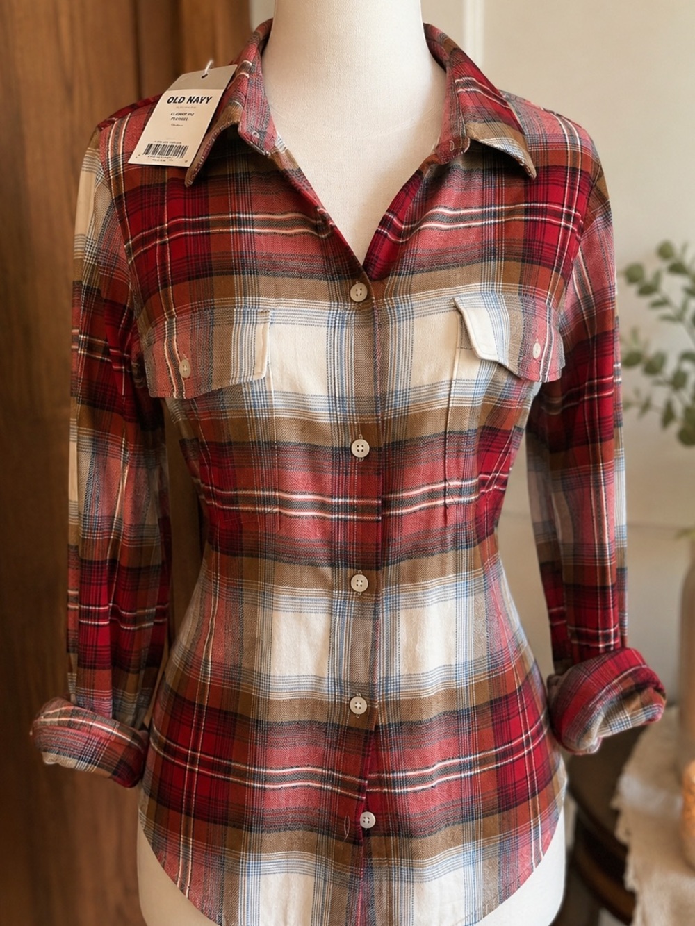 Old navy NWT Classic Plaid Flannel Shirt